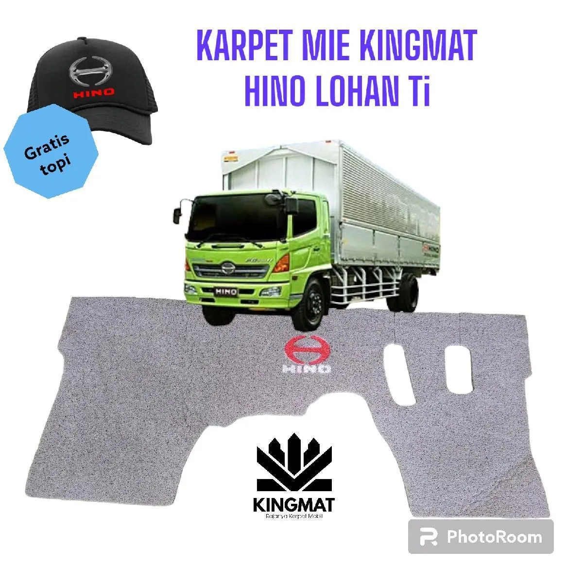 Karpet HINO TI LOHAN gratis topi Car