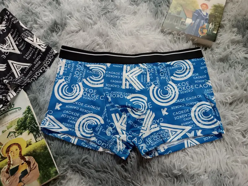 COMBO 4 QUẦN SỊP ĐÙI NAM HỌA TIẾT SIÊU HOT 2024 Boxer Quần Boxer Menswear 3