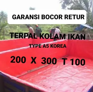 terpal kolam ikan 200x300 t100 a5 korea