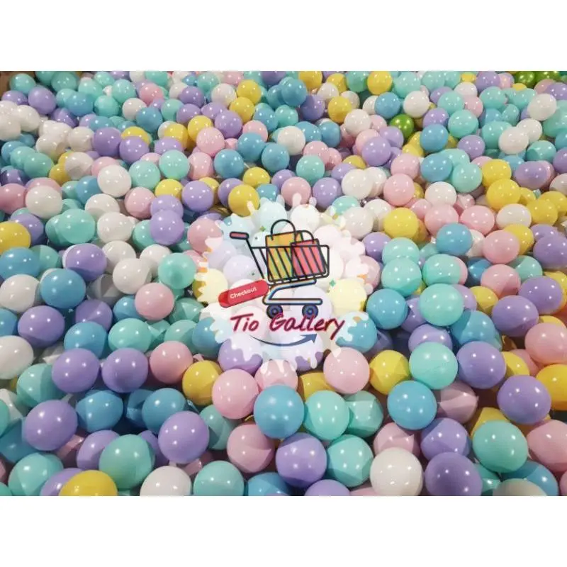 Mandi Bola Anak Warna Pastel ber SNI isi 100 pcs 1Kg mainan