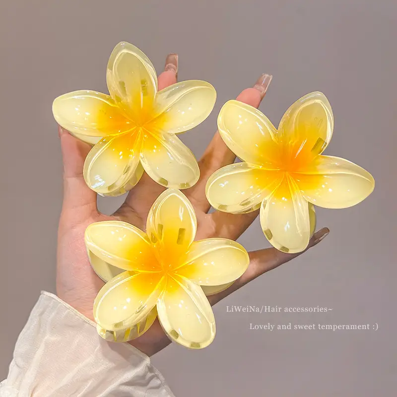 Egg Flower Hair Claw Clip, Cute Hair Accessories for Women & Kids, Korean Style Hair Clips, Trendy Spring Hairpins, Daily Hair Styling, Birthday Gift, Multiple Colors