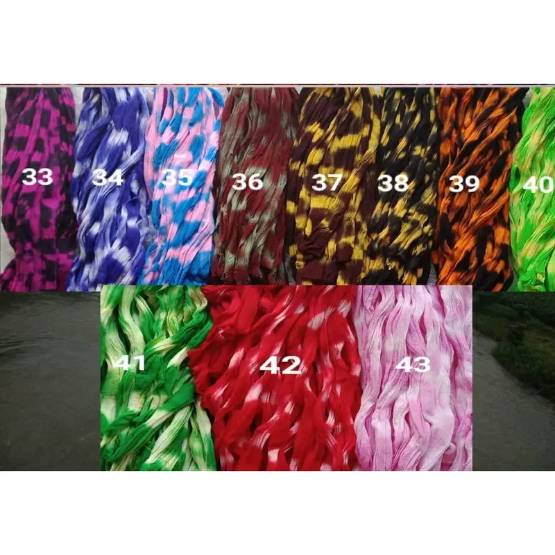 COD Grosir Kain Bahan Stoking Bunga Pola Sembur Warna / Bahan Kerajinan 2