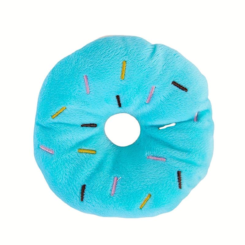 TikTok Shop Durable donut dog toy with squeaky sound perfect for play and training