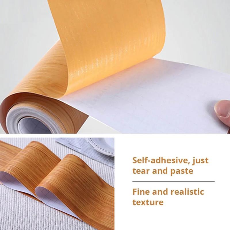 Product Introduction of Home Decor Waterproof Self-adhesive Vinyl Decals Waist Line Wallpaper Baseboard Wood Wall Border Stickers 23
