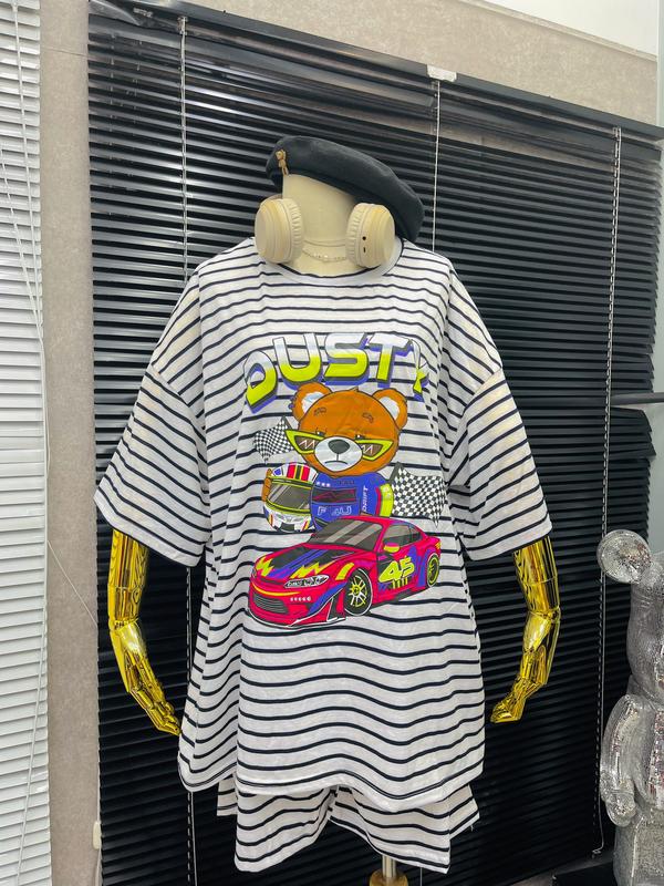 SET ÁO THUN SỌC + QUẦN SHORT SỌC SIZE 80 - 90KG VỪA ( TÁO ĐỎ BIGSIZE 55-90KG )