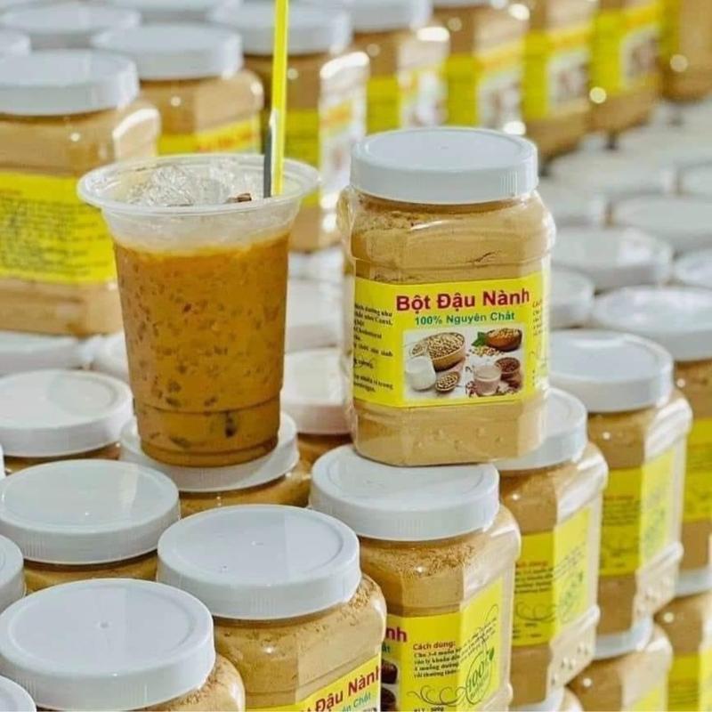  Bột Đậu Nành Nhà Làm Nguyên Chất Hộp 500g Thơm Béo Siêu Ngon 