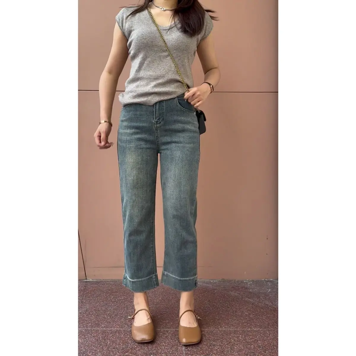 MẬP STYLE (47-90 KG) QUẦN JEAN SUÔNG LAI LỚN XANH bạċ, LƯNG CAO, CHẤT JEAN MỀM MẠI, CAO CẤP, CO GIÃN 4 CHIỀU