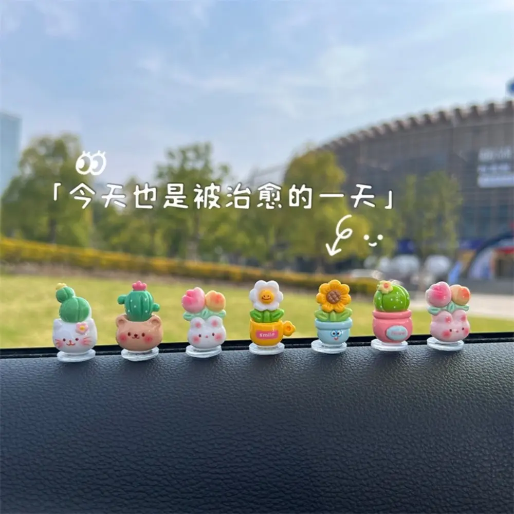 Đồ Trang Trí Hình Xương Rồng Hoa Nhỏ Mô Phỏng, Dễ Thương Và Tươi Mới, Trồng Trong Chậu