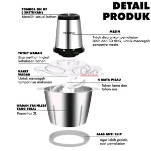 Blender Daging / Coper Daging / Penggiling Daging Kuat dan tahan lama - Blender Kapsul