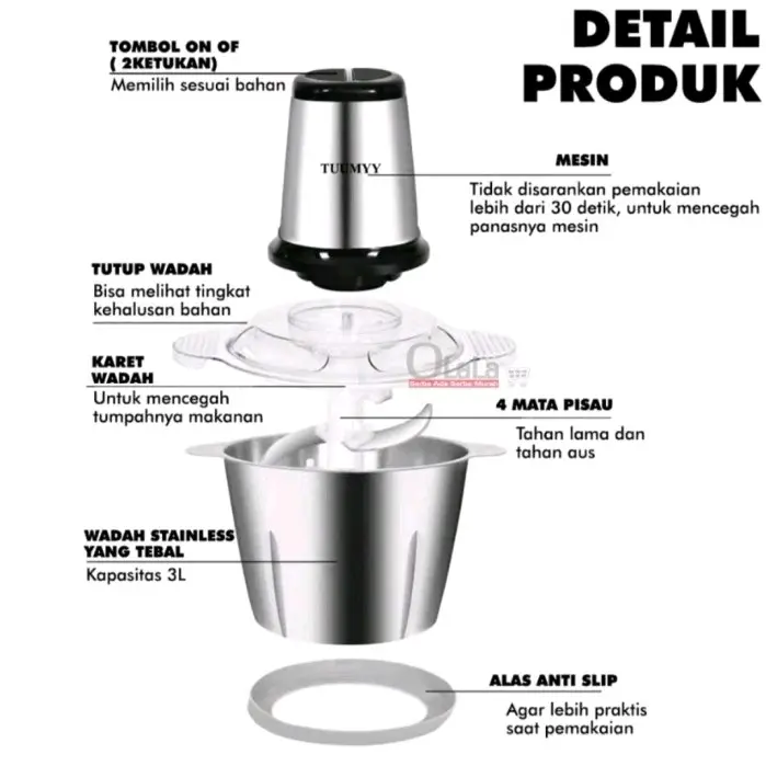 Blender Daging / Coper Daging / Penggiling Daging Kuat dan tahan lama - Blender Kapsul