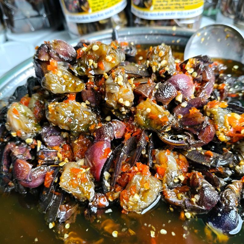 BA KHÍA TRỘN SẴN CON TO CỒ , VỊ TRUYỀN THỐNG MIỀN TÂY QUÊ EM  - BAO ĂN TỪNG CON CHẤT THỊT Food - HỦ 700G 0