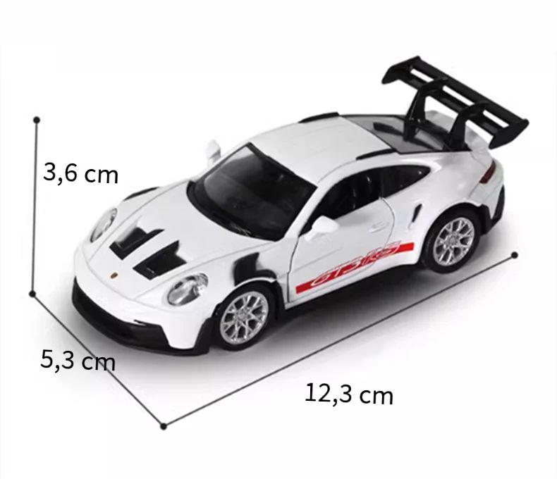 Product Introduction of 1: 36 Porsche 911 992 GT3 RS Đường đua hợp kim Mô hình xe đua Diecast Kim loại Xe thể thao Xe mô hình Bộ sưu tập mô phỏng Quà tặng cho 8