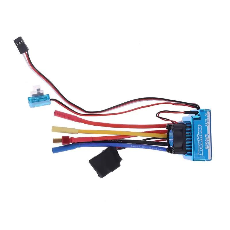 Waterproof 45A 60A 80A 120A Brushless ESC Electric Speed Controller Dust-proof for 1/8 1/10 1/12 RC Car Crawler RC Boat Part 4