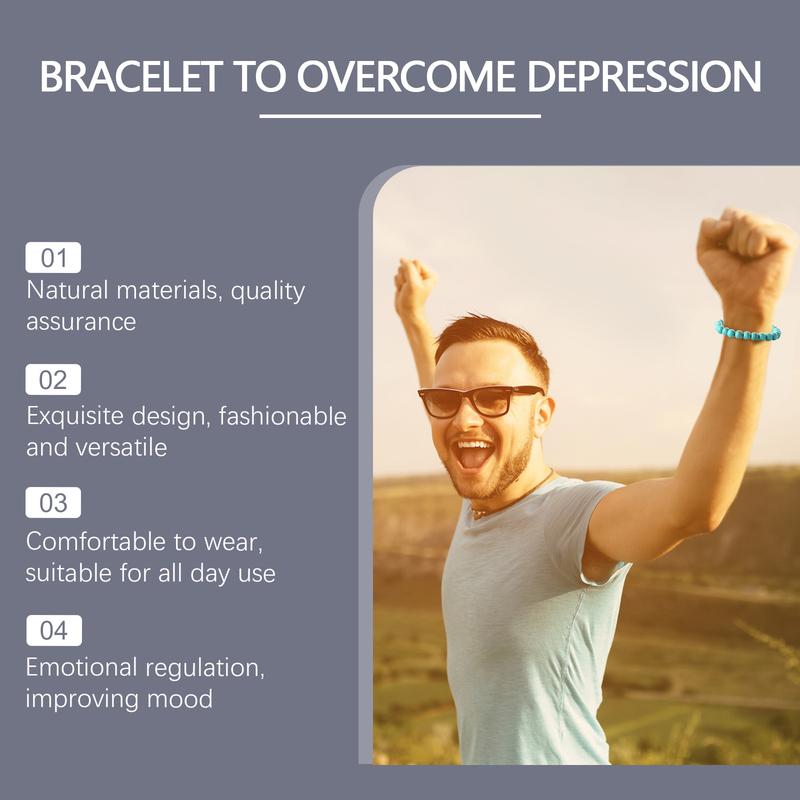 Product Introduction of Blue Turquoise Bracelet Personality Simple Elegant Versatile Fashion Accessory Hand Decoration Portable Bracelet 4