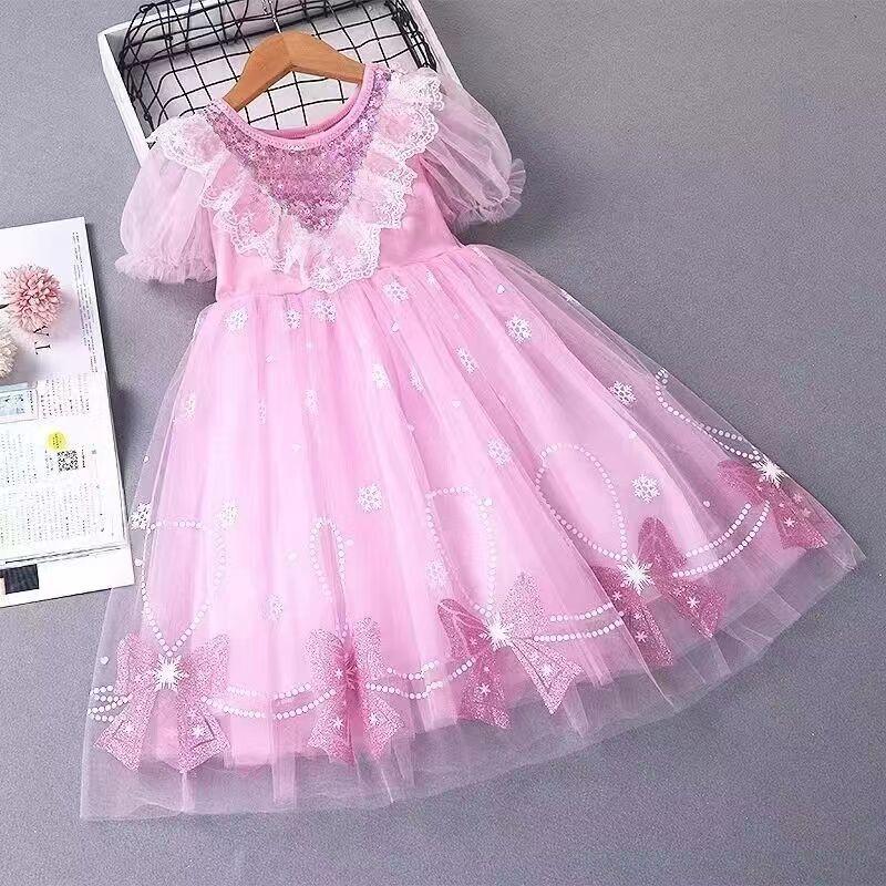 Product Introduction of Váy Ren Cho Bé Gái, Bộ 3 Chiếc, Phong Cách Mùa Hè, Cao Cấp, 2 Phong Cách Mới, 5 Váy Lưới Cho Bé Gái, 8 Váy Công Chúa Tay Áo Vải Tuyn Cho Trẻ Em 4