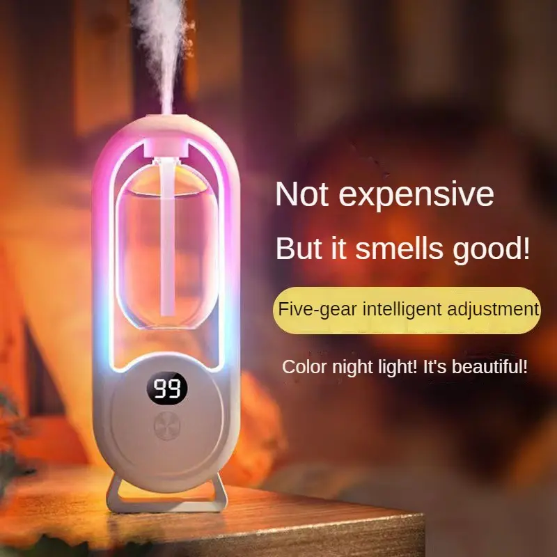 Aroma Diffuser Automatic Fragrance Home Bedroom Fragrance Machine Bathroom Essential Oil Ultrasonic Aroma Diffuser Ambience Light Smart Fragrance Machine