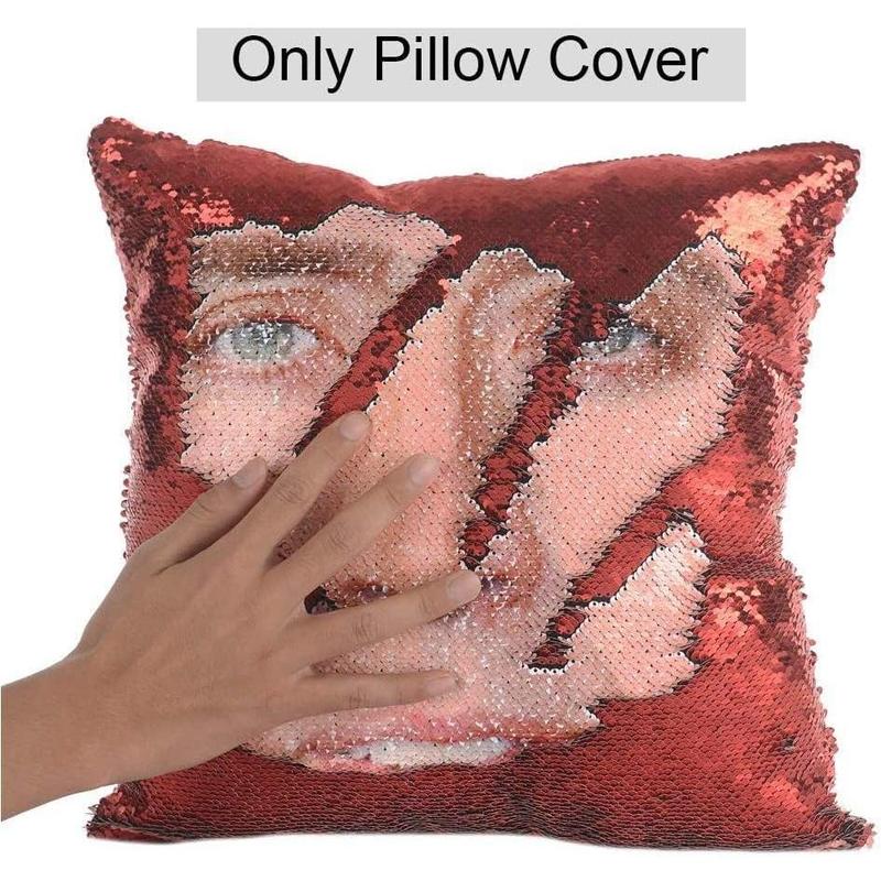 Funny reversible sequin orders pillow