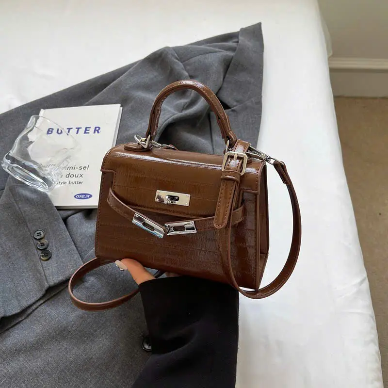 TÚI SZ 19 DA BÓNG Túi xách nữ da PU trơm sz 19 dáng cao - Da bóng sz 19 - 6002 Bag 4