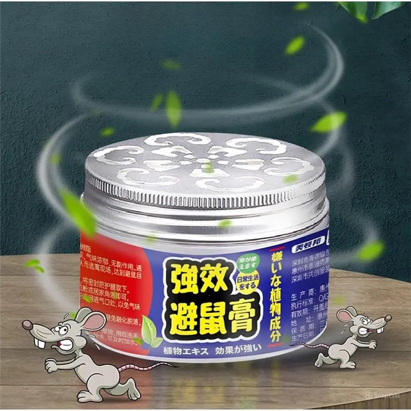 Đuổi chuột, thuốc đuổi chuột trong nhà, sáp đuổi chuột chiết xuất thực vật an toàn hộp 100g_SĐC 0