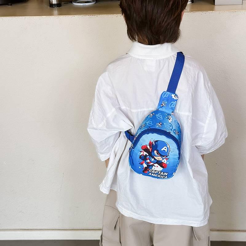 Túi Đeo Ngực Trẻ Em Thiết Kế Anime Hoạt Hình Người Nhện Người Dơi Người Khổng Lồ Xanh Thời Trang Sức Chứa Lớn Túi Đeo Chéo Thích Hợp Cho Bé Trai Túi Đeo Ngực Đi Chơi Voi Balo