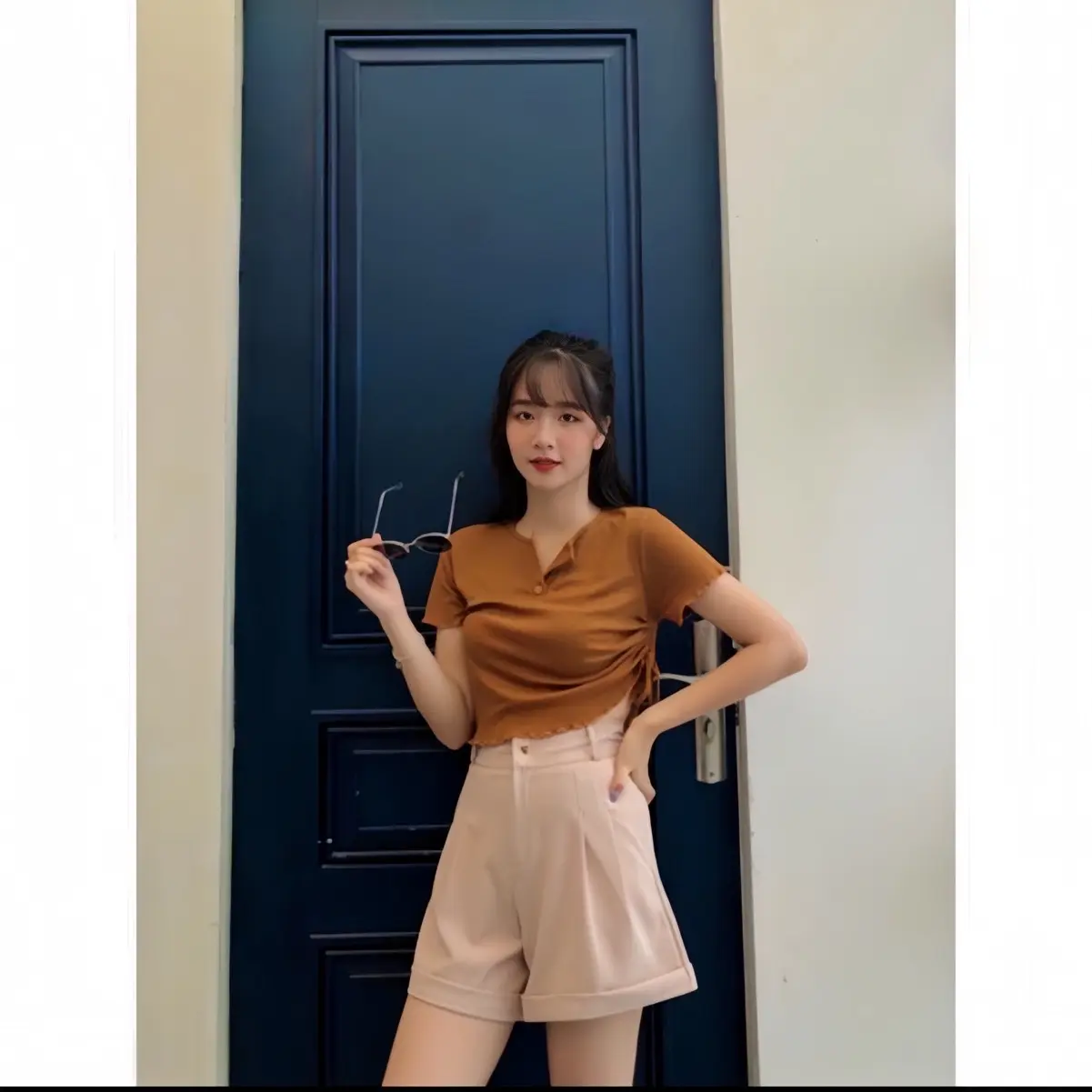 Quần Short Gập Gấu Cá Tính ms1017 Nữ Pants Nữ Women Màu Đen | BigBuy360 - bigbuy360.vn Quần Short Gập Gấu Cá Tính ms1017 Nữ Pants Nữ Women Màu Đen | BigBuy360 - bigbuy360.vn