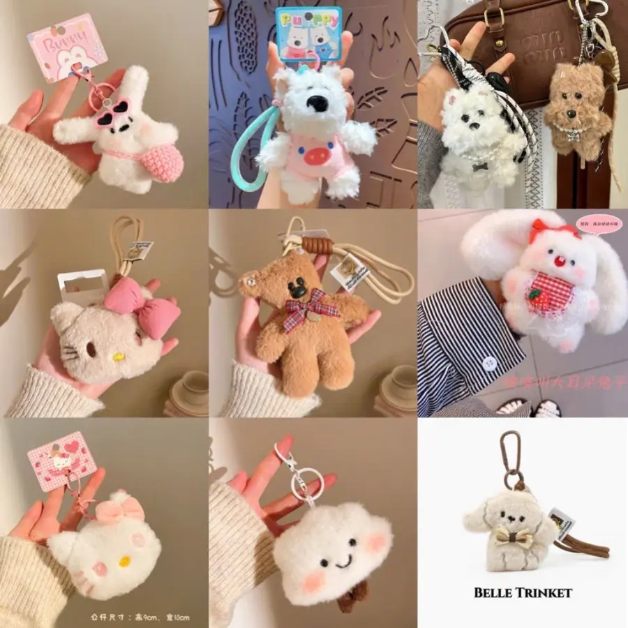 Charm túi xách nhiều hình, móc khóa treo túi xách, chìa khóa nhiều hình dễ thương – C1