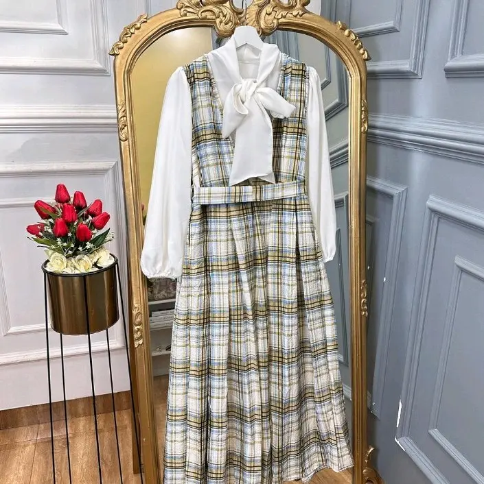 Siera dress gamis korea gamis korean style gamis vintage gamis lebaran Putih Wanita Tutu Silk Kotak Katun Siera dress gamis korea gamis korean style gamis vintage gamis lebaran Putih Wanita Tutu Silk Kotak Katun