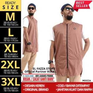 ROSAL Rompi Sholat Shalat Solat Pria muslim dewasa - ROSAL TOYYIBA - Rompi Koko - Rompi Kurta - Rompi Muslim