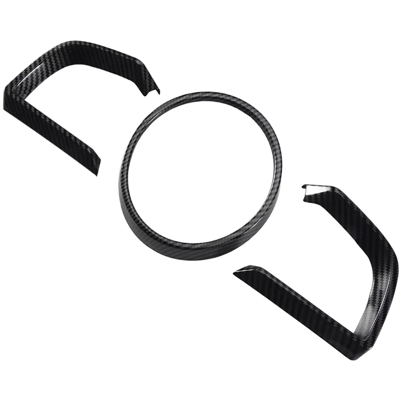 for Mazda 3 Axela 2014-2018 Carbon Fiber Dashboard Interior Instrument Frame Cover Trim