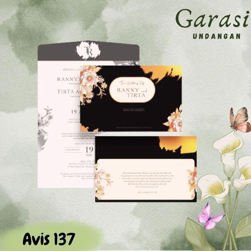 Undangan Pernikahan AVIS 137 Elegan Modern Paket Lengkap 100 PCS Gratis Label & Plastik - JanjiKita | Default
