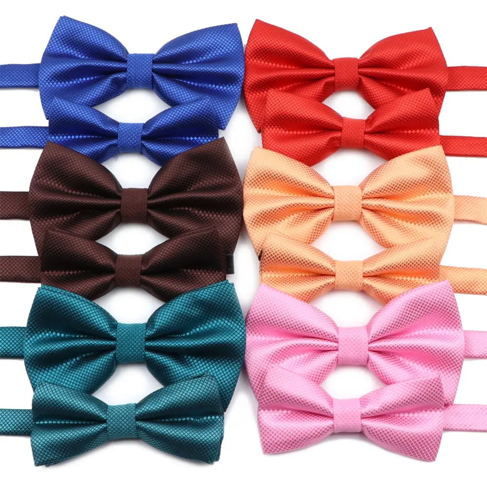 ZONFAZ Children Candy Color Bowties Solid Butterfly Bowtie Wedding Party Tuxedo Bow Tie Accessories Gift