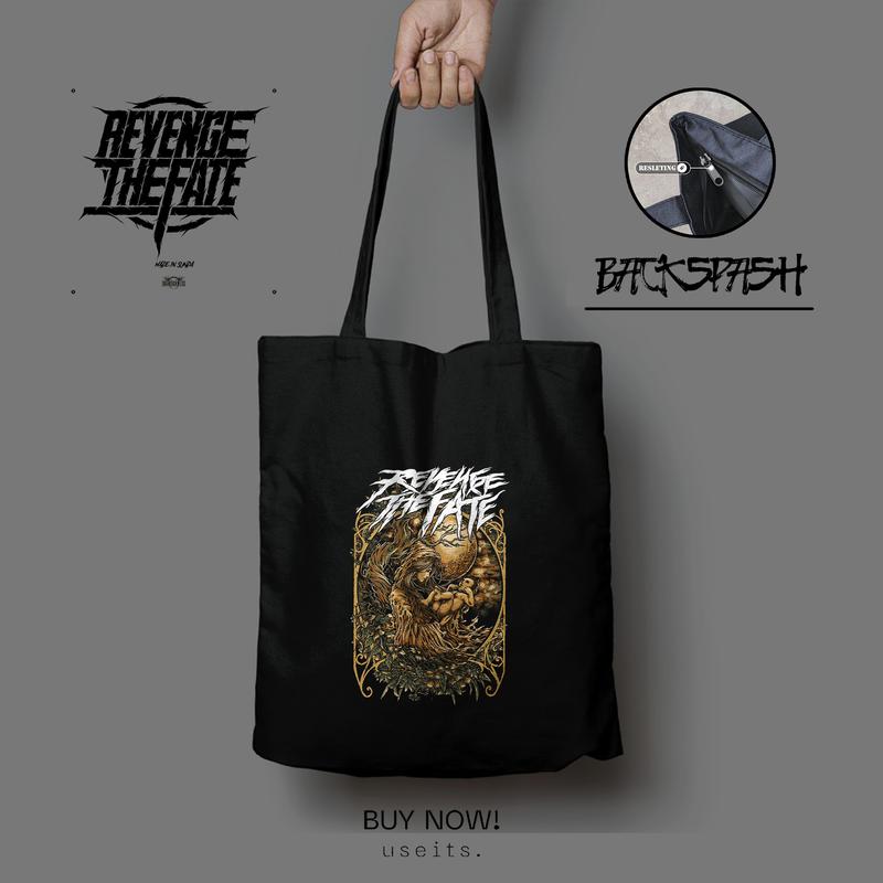 Totebag Revenge The Fate - Totebag Band - Totebag Pria - Totebag Wanita - Tote bag Pria - Tote bag Wanita - Tote bag Resleting - Tote bag Wanita Kuliah - Tote bag Wanita Resleting 5
