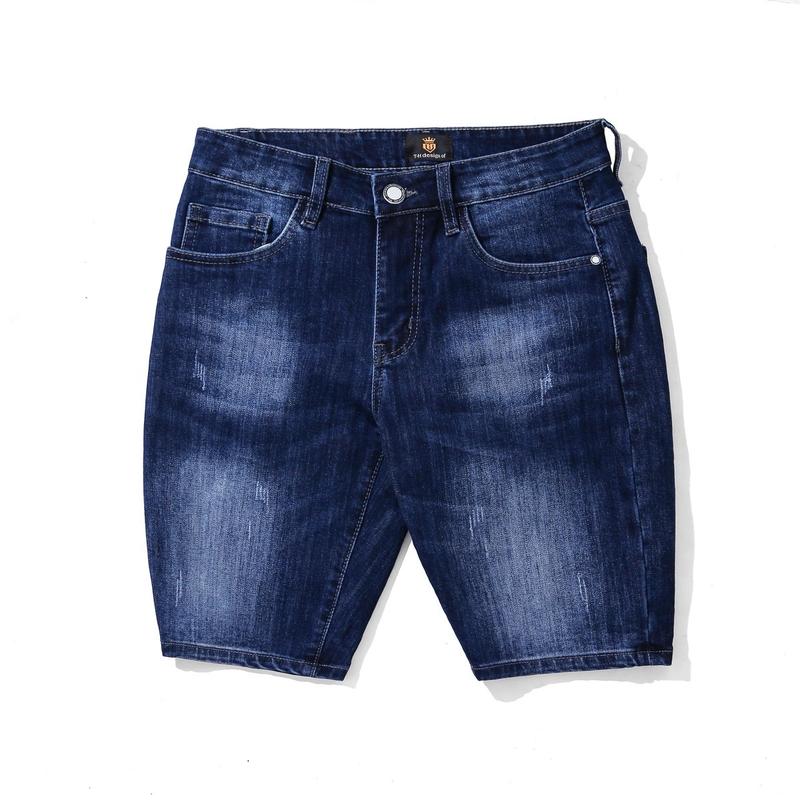 Quần short jean nam co giãn THFashion chất vải denim cao cấp mã TH1107 màu xanh đậm size 28 29 30 31 32 33 35 36 Pants Menswear Có Túi