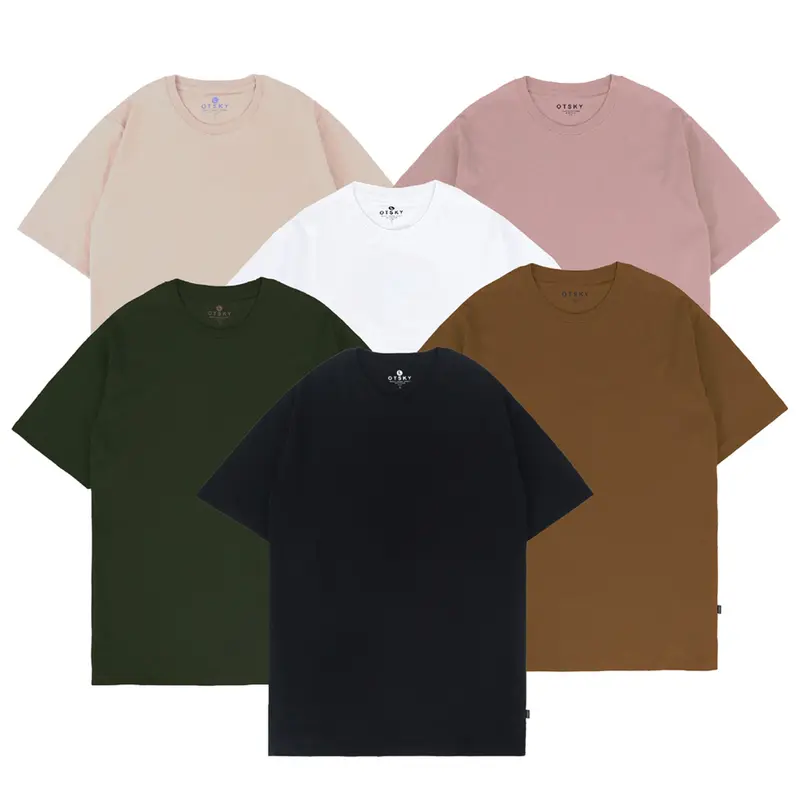 Otsky Kaos Pria Polos Lengan Pendek Vol 1  Katun 24s 1