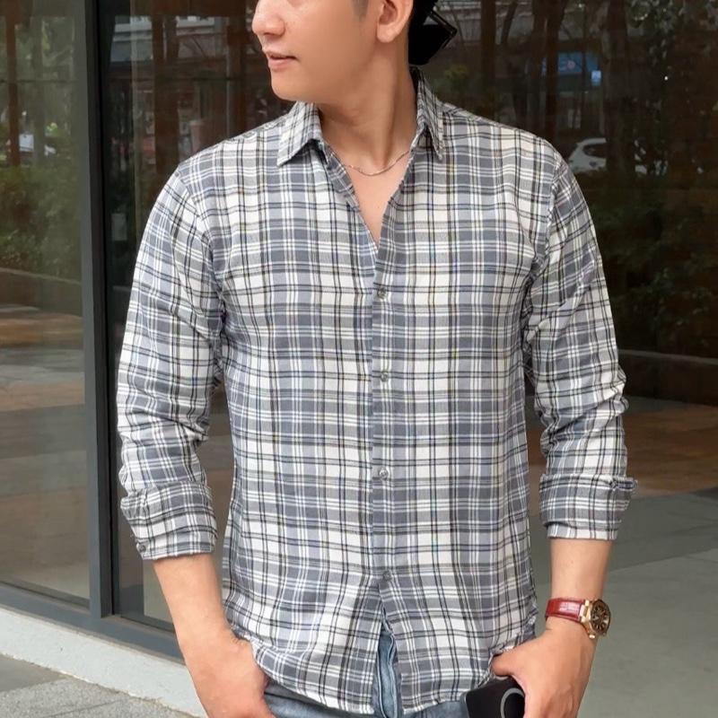 Áo Sơ Mi Caro Dài tay phong cách thời trang thoáng mát aotrang  nam