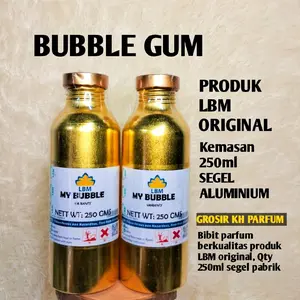 BIBIT PARFUM BUBBLE GUM 250ML NON ALCOHOL SEGEL PABRIK