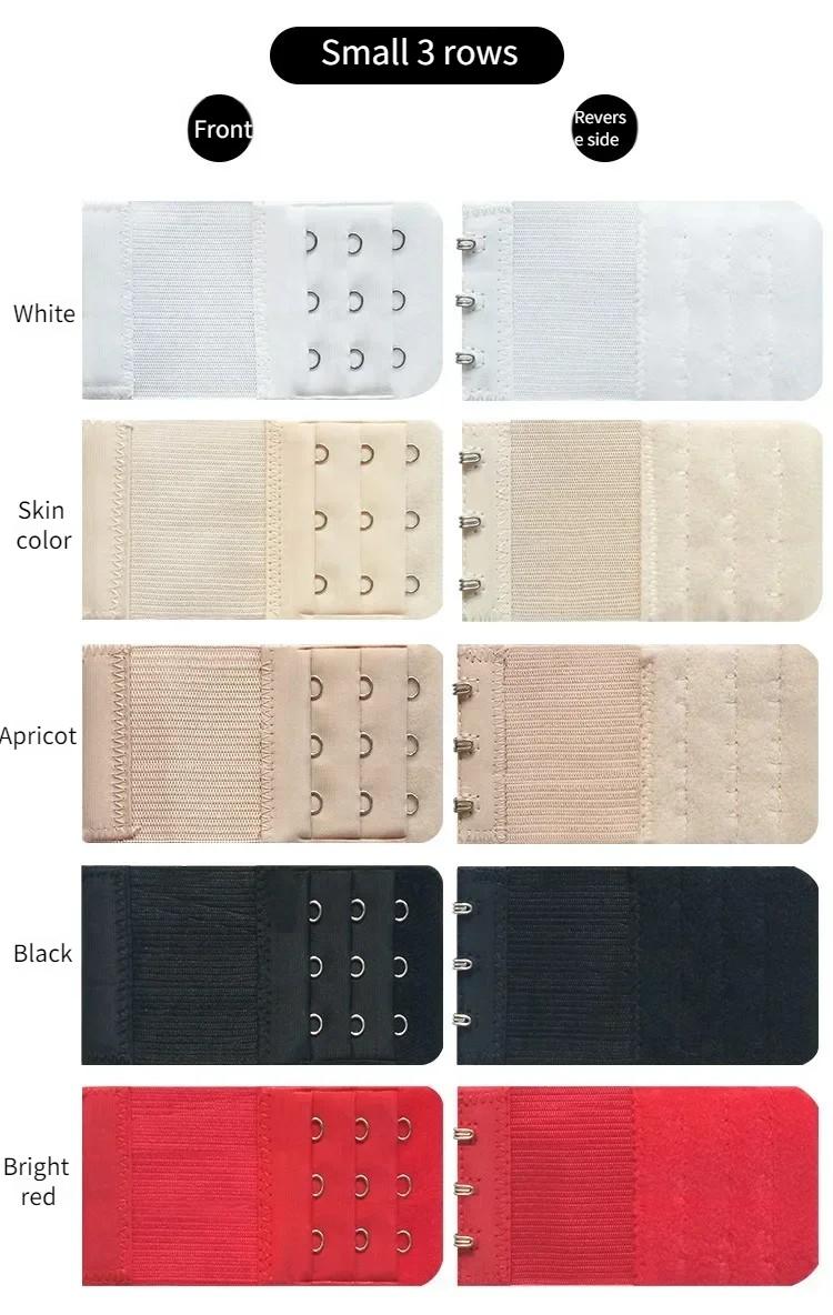 Product Introduction of 5pcs Adjustable Elastic Bra Extenders Straps for Women Belt Buckle Nylon Bra Extension Strap Hooks Clip Underwear Accessories 6