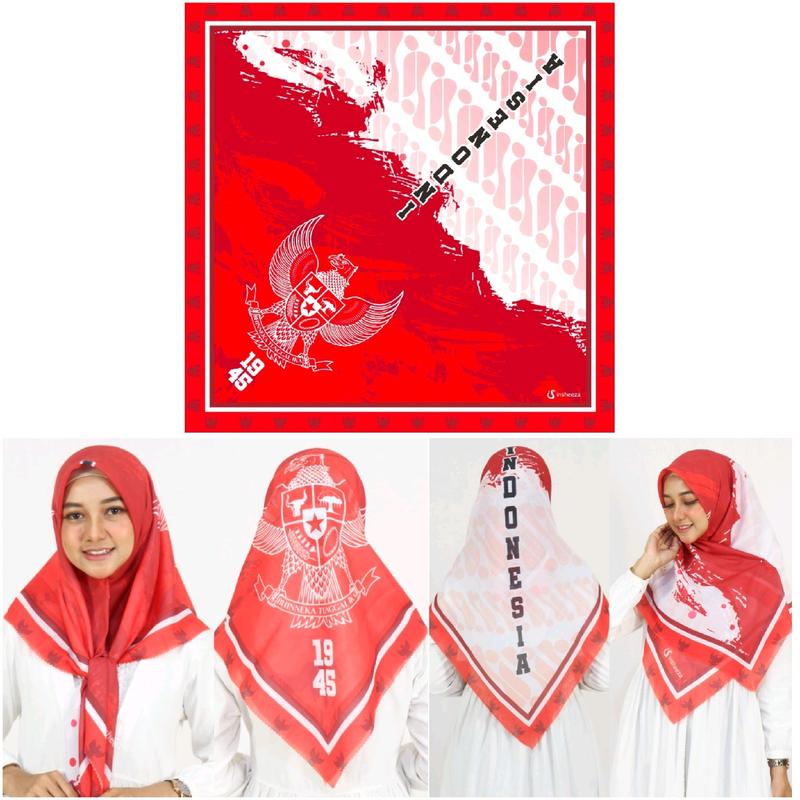 Segiempat Motif merah-putih 0