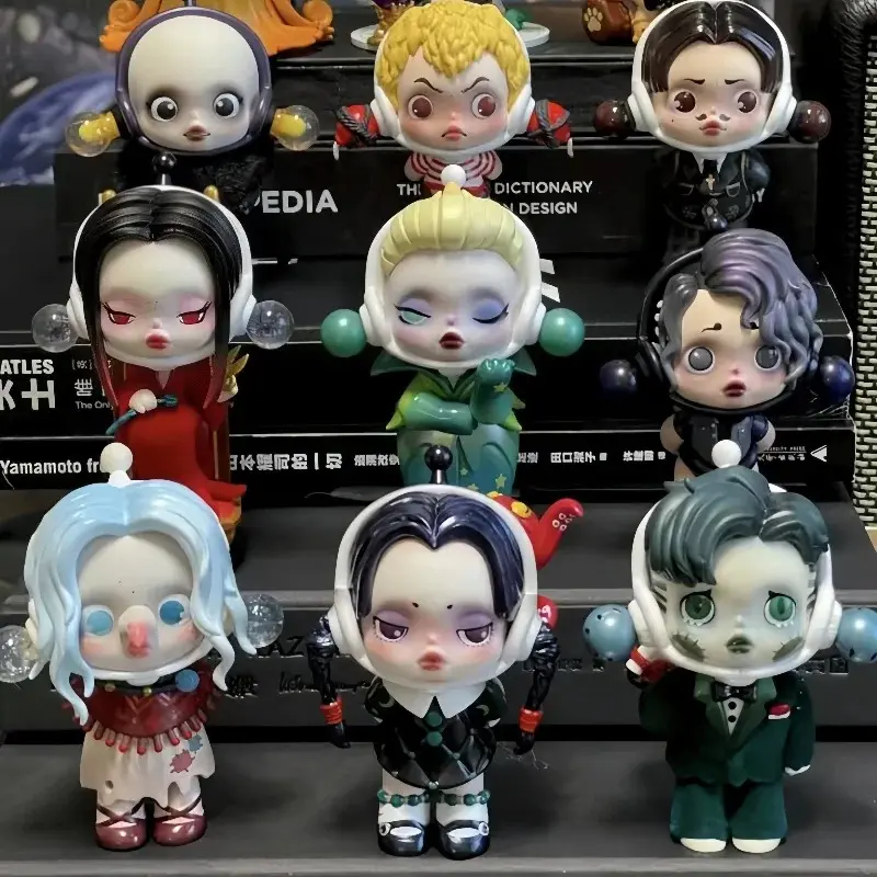 Skullpanda The Addams Family Series Blind Box Ornaments Toys Trendy Figure Gifts