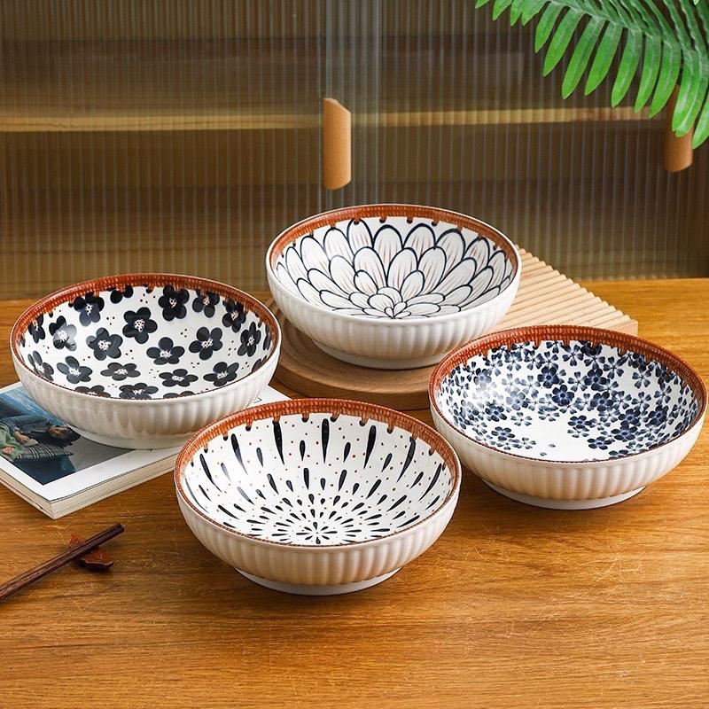 Sam W Rattan Japanese Rattan Dishes Of Sam House Ceramics, Bowl 9 inci Japanese ...