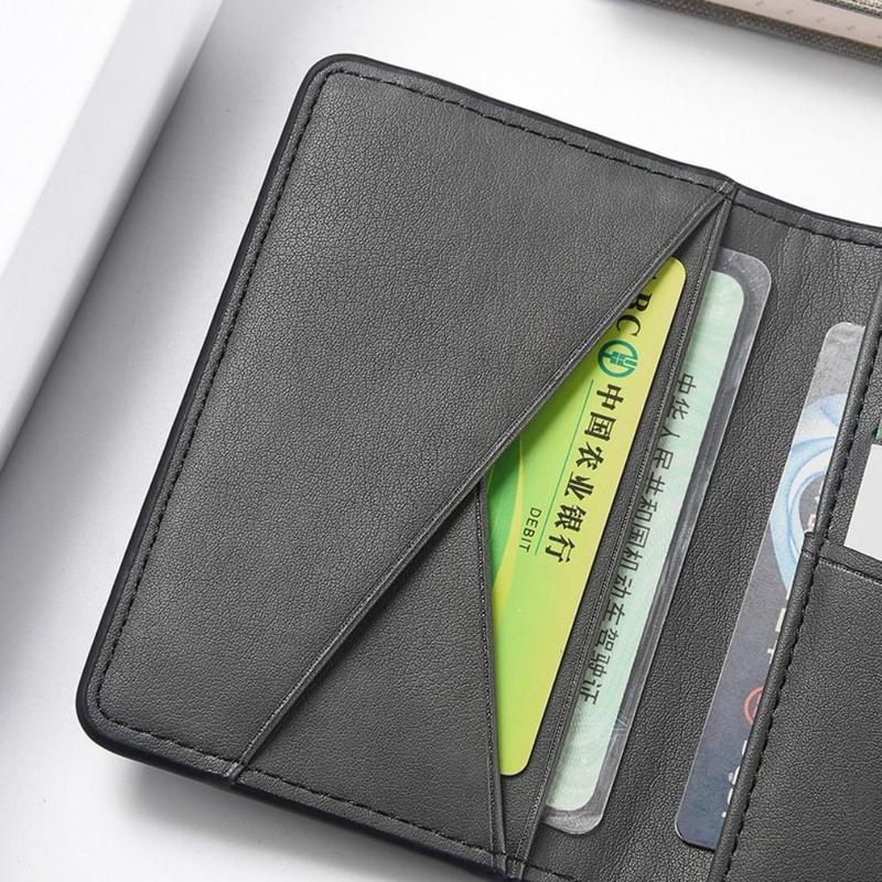 Product Introduction of Casual Korean Style Retro Card Bag Solid Color Wallet Mini Wallet PU Multiple Card Slots Business Card Holder Women 11