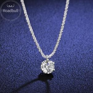 ROADBULL ネックレス スパークリングシルバー ファッショナブルなエレガント 女性のジュエリー ステンレススチール アレルギーフリーギフト クリスマス ハロウィン 誕生日