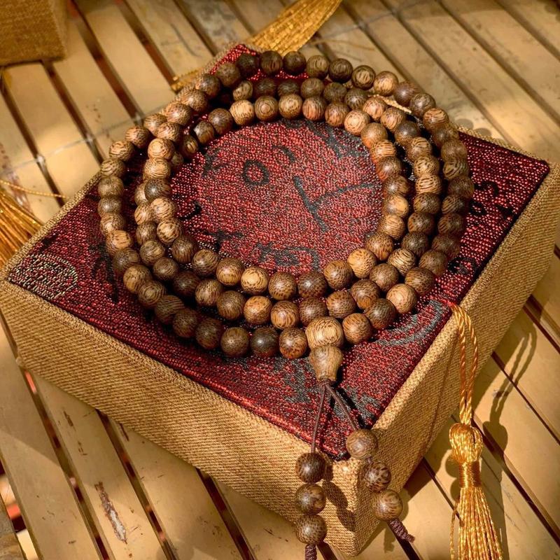 Vòng Tay Trầm Hương 108 HẠT ( Lộc tài - Bình An - Cát khí )