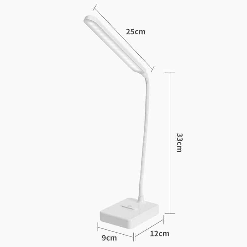 โคมไฟตั้งโต๊ะ โคมไฟอ่านหนังสือ LED รุ่น1901 ปรับแสงได้3สี รี่แสงได้ ไฟมินิมอล มีแบตเตอรี่ในตัว 9