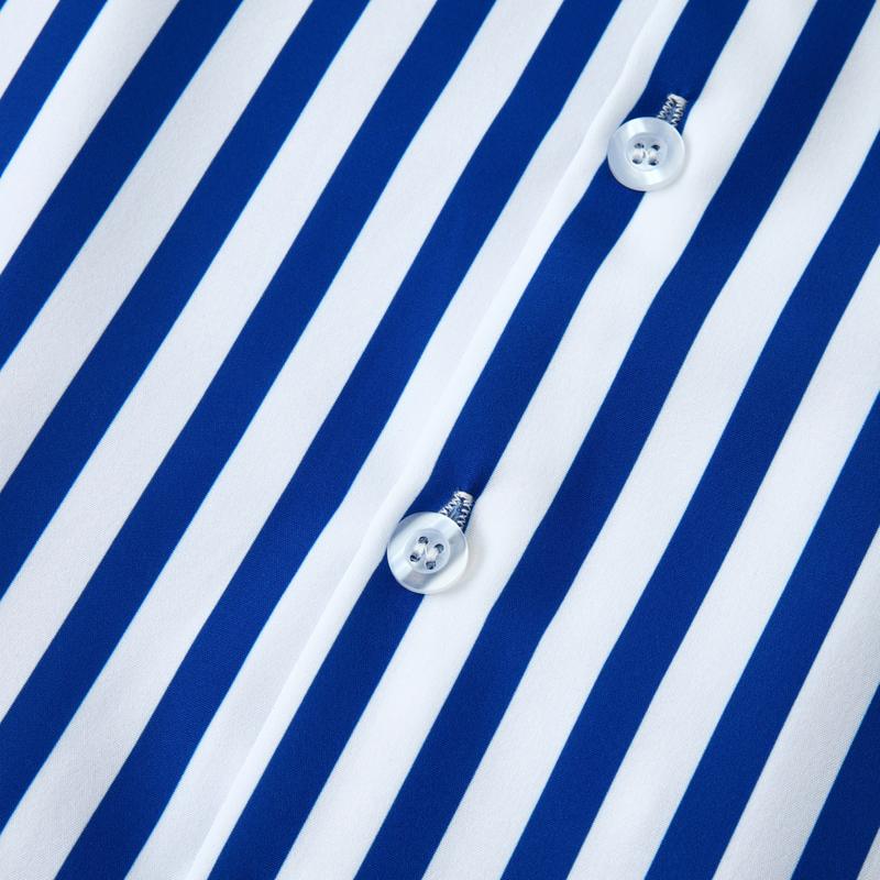 Product Introduction of Cozy Up Men's Short Sleeve Casual Striped Button Down Shirt for Summer Beach Yoga 7