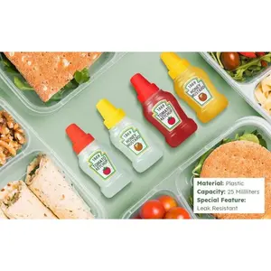 PUSAT23 (2PCS) Botol Saus Bento/Botol Saos Tomat Sambal Anak/Wadah Tempat Saus Bekal