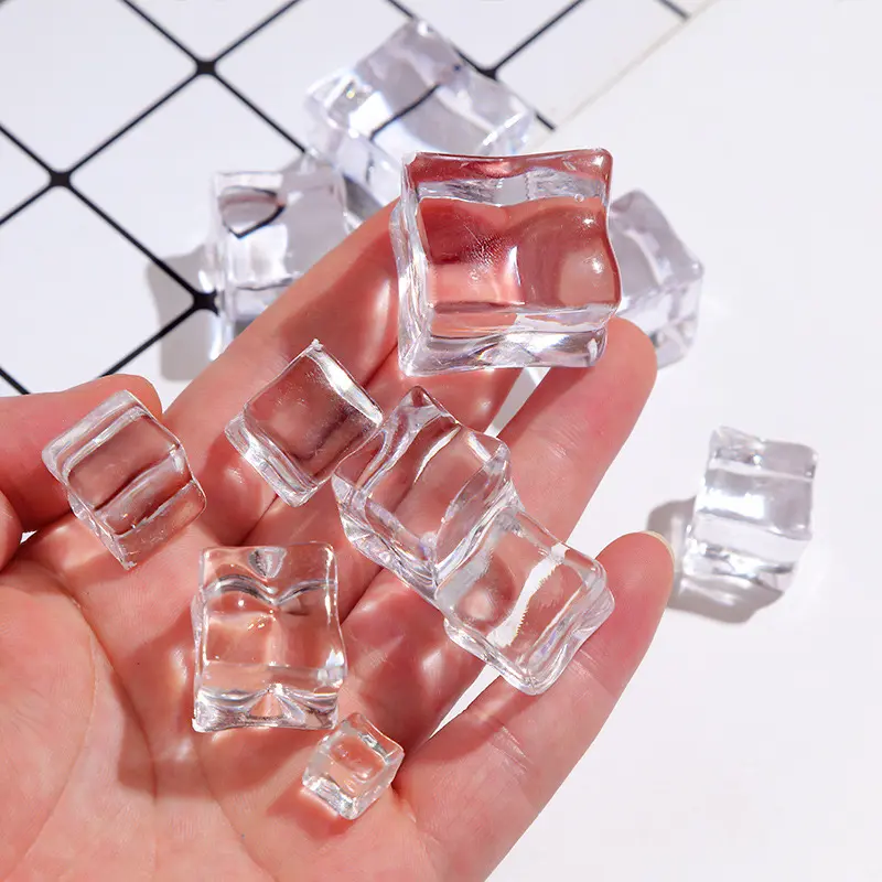 Charm Đá pha lê, mẫu mô hình đá viên, đạo cụ chụp ảnh, DIY, nguyên liệu trang trí đèn, quà tặng, làm đồ Handmade