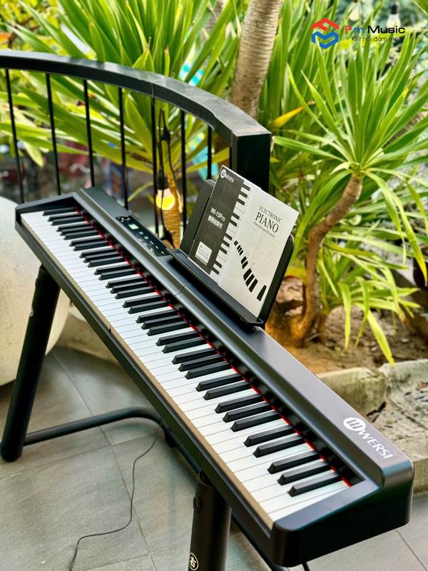 Piano Gập Wersi Wi-15Pro - Piano gấp gọn cao cấp nhất - Tặng full phụ kiện (Sách học, tai nghe, túi đựng đàn, pedal, giá sách) Pin
