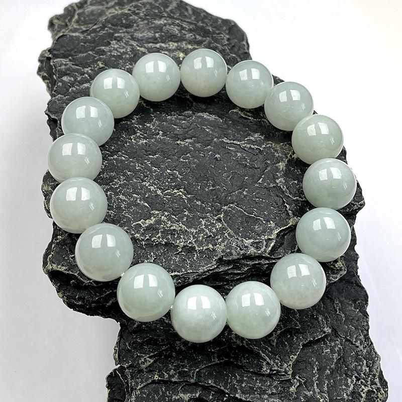 Product Introduction of Gelang Gred A Jadeite Alamiah Myanmar, Gudang Harta Karun, Manik Berbilang Batu Permata, Uniseks, Sesuai sebagai Hadiah Hari Jadi, Jualan Langsung Kilang 3