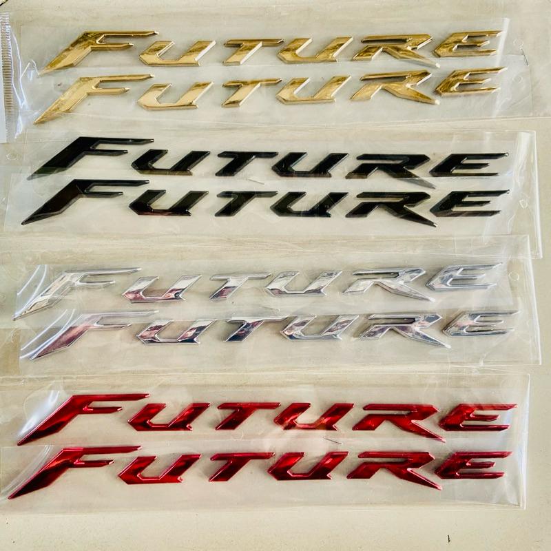  Bộ 2 Tem chữ Future 125i nổi cứng Cho Xe Honda Future 1   Future2   Future 125i   Future Neo   Future Neo GT Nhãn Dán 
